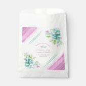 緑のピンクの水色のカスタムウェディングを多汁 フェイバーバッグ (正面)