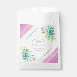 緑のピンクの水色のカスタムウェディングを多汁 フェイバーバッグ