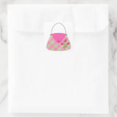 緑のピンクの財布 スクエアシール (バッグ)