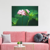 緑のピンクのTouch キャンバスプリント (インサイチュ (リビング))