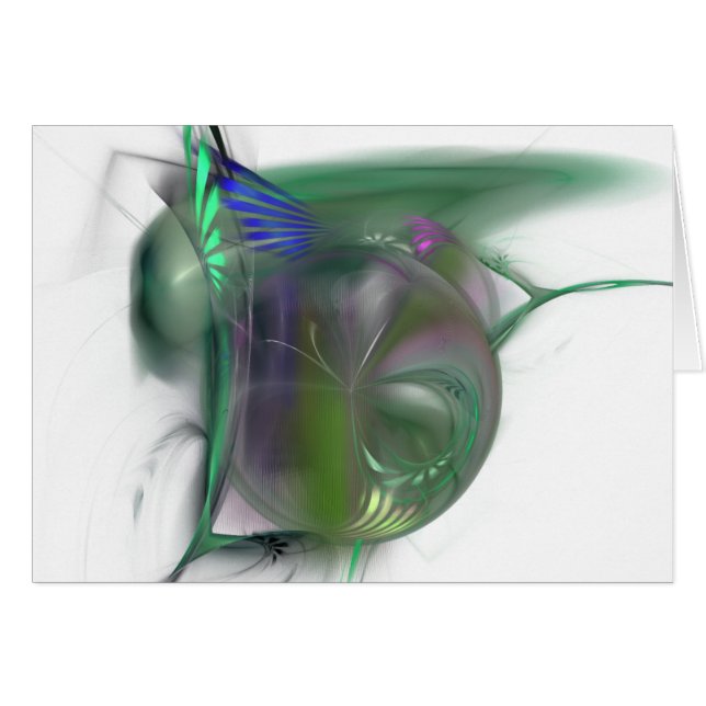 緑のピンクカード (正面横)