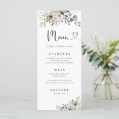 緑のピンク結婚ローズのメニュー メニュー (スタンド正面)