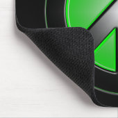 緑のピースサイン マウスパッド (コーナー)