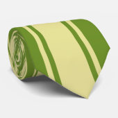 緑のファンキーなストライプ柄 ネクタイ (ロール)