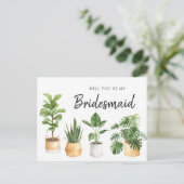 緑のフィロデンドロンの植物は私の シーズンポストカード (スタンド正面)