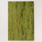 緑のフィールドで単独のポピー – 非常に困難 ジグソーパズル (縦)