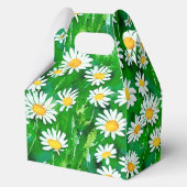 緑のフィールドの水色デイジー フェイバーボックス (裏面)