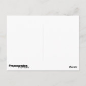 緑のフィールドはがき ポストカード (裏面)