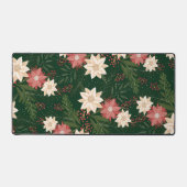 緑のフェスティバル植物性のクリスマス休暇 デスクマット (正面)