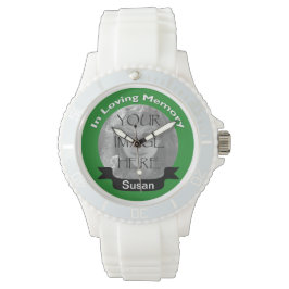 緑のフォトウォッチの愛する記憶の中 腕時計