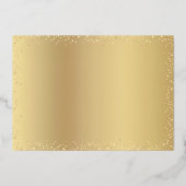 緑のフォト日メリーは明るいスクリプ実在ト金ゴールド 箔シーズンカード (裏面)