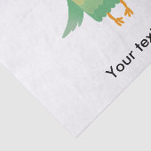 緑のフクロウの漫画 薄葉紙 (詳細)