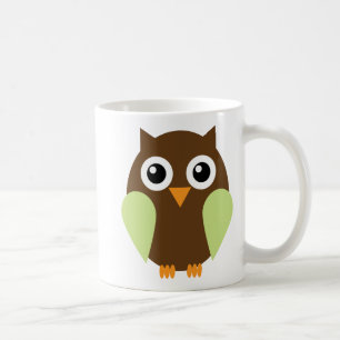 緑のフクロウ コーヒーマグカップ