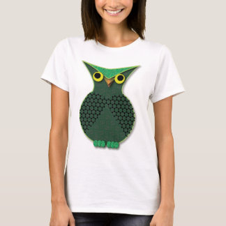 緑のフクロウ Tシャツ