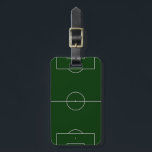 緑のフットボール競技場 ラゲッジタグ<br><div class="desc">サッカーが好きな人のためのシンプル緑のグラフィックスタジアム</div>