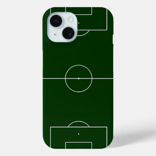 緑のフットボール競技場 iPhone 15ケース