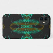 緑のフラクタルiPhone 5カスタムケース – メイトID Case-Mate iPhoneケース (裏面(横))