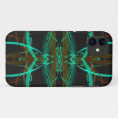 緑のフラクタルiPhone 5大文字と小文字を区別する Case-Mate iPhoneケース (裏面(横))