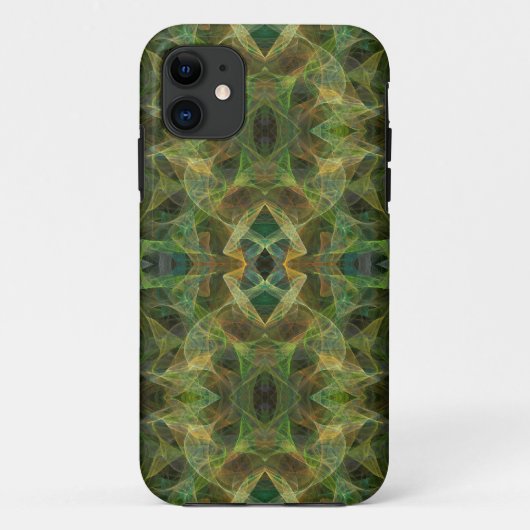 緑のフラクタルiPhone 5大文字と小文字を区別する Case-Mate iPhoneケース (裏面)