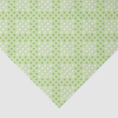緑のフラットドットと楕円パターン 薄葉紙 (詳細)