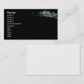 緑のフルートの名刺のテンプレート 名刺 (正面/裏面)
