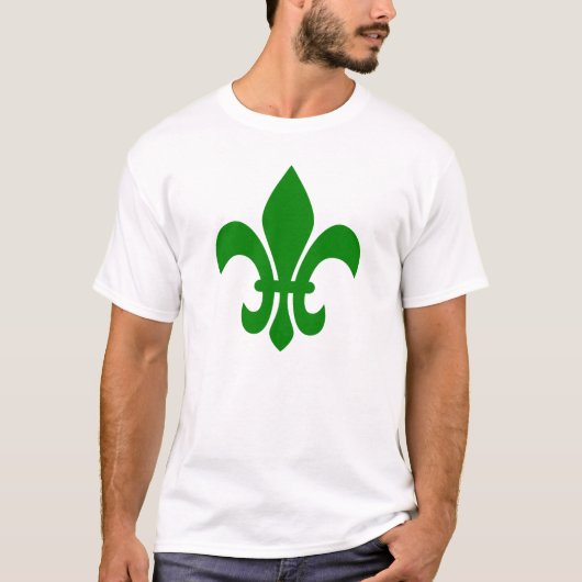 緑のフルールドリス Tシャツ (正面)
