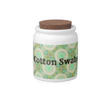 緑のフレアコルクジャー