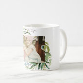 緑のフレーム(写真あり) コーヒーマグカップ (正面右)