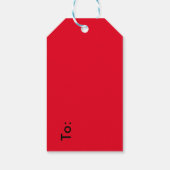 緑のフレーム(写真と文字) ギフトタグ (裏面)