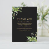 緑のフローラお祝いの生活葬儀 サンキューカード (スタンド正面)