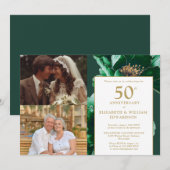 緑のフローラと今50周年記念写真2 招待状 (正面/裏面)