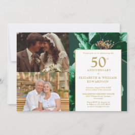 緑のフローラと今50周年記念写真2 招待状