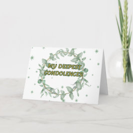 緑のフローラの哀悼 カード