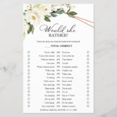 緑のフローラは彼女はむしろゲームのチラシだろう チラシ (正面)