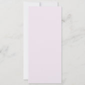 緑のフローラエレガシンプルントウェディングメニュー (裏面)