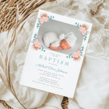 緑のフローラエレガント少年の写真バプテスマ