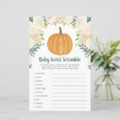 緑のフローラカボチャ秋単語スクランブルゲーム (スタンド正面)