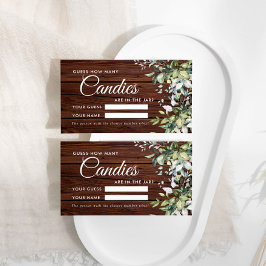 緑のフローラキャンディスシャワーゲームカードの数 プレイスカード