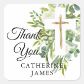 緑のフローラクロスカプテエレガントィズム スクエアシール (正面)