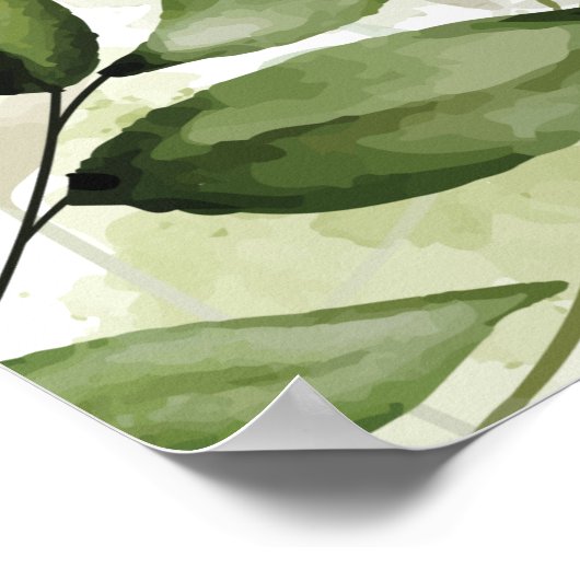 緑のフローラジェンダーが投票サインを明らかにする ポスター (角)