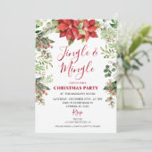 緑のフローラジングル&ウィンタークリスマス 招待状 (スタンド正面)