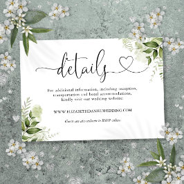 緑のフローラハートス結婚クリプトの詳細 エンクロージャーカード