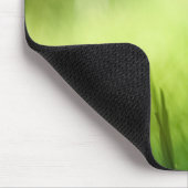 緑のフローラバターカップ自然写真 マウスパッド (コーナー)