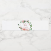 緑のフローラバラ水ボトルラベル ペットボトルラベル (シングルラベル)