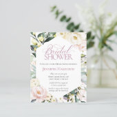緑のフローラフレームブライダルシャワー招待 (スタンド正面)