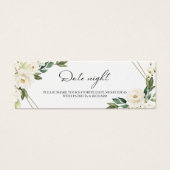 緑のフローラブライダルシャワーデイトナイトジャールカード (正面)