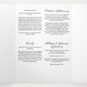 緑のフローラブルーカソリッ結婚クスのミサ 三つ折りプログラム (内部中)