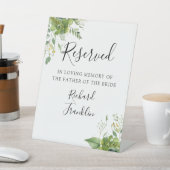 緑のフローラメモリの結婚予約 台座サイン (インサイチュ)