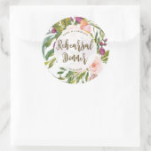 緑のフローラリハーサルのディナーシール ラウンドシール (バッグ)