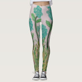 緑のフローラレギンス レギンス (正面)